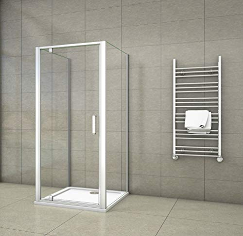 Aica Sanitär U-Kabine U-FORM Duschkabine Duschabtrennung Dusche Drehtür