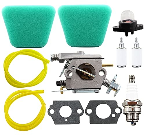 MCHNIC Kit de Carburateur pour Partner 350 351 McCulloch Mac 333 335 338 435 436 438 440 441 442 444 Walbro WT-622 Accessoires de réparation Kits Trimmer et Tuyau Bougie d'allumage