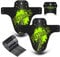 NICEDACK MTB Schutzbleche,Fahrrad Mudguard 2 Stücke MTB Mud Guard Mountainbike Hinten und Vorne Schlamm schaber Spritzschutz (A-Schutzbleche, A-Gelb grün)