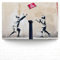 Banksy XXL Leinwand-Bild 'No Ball Games' Als Wandbild, 120x80cm Groß - Street Art Im Banksy-Style Als Moderner Kunstdruck Zur Wanddekoration Für Wohnzimmer, Büro