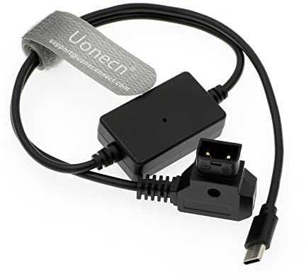 Uonecn USB-C zu D-tap Stecker Stromkabel 5V 2A Dtap zu Type-C Kabel für Blackmagic Design Micro Converter