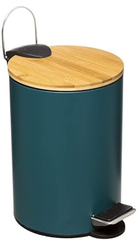 UNIVERSDECOR Poubelle salle de bain 3 litres Modern Color Atmosphéra (Bleu Pétrole)