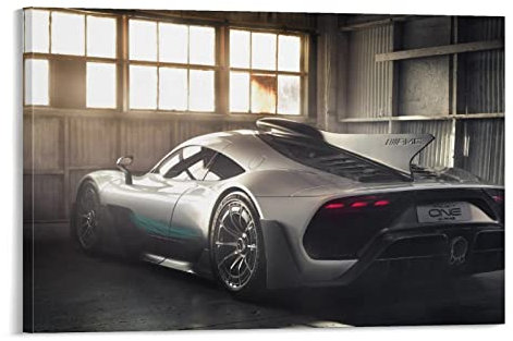 Supercar-Poster für Amg Project One Sportauto-Rennauto-Poster, dekoratives Gemälde, Leinwand, Wandposter und Kunstbild, modernes Familien-Schlafzimmer, Deko-Poster, 60 x 90 cm