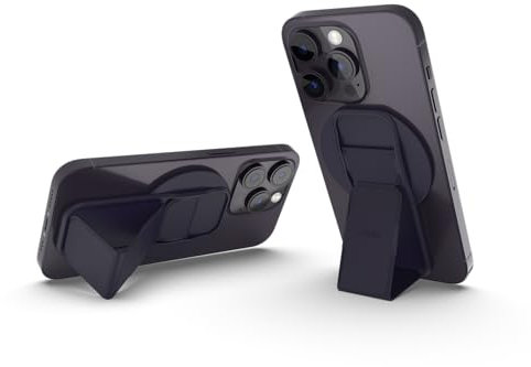 CLCKR Phone Holder & Grip for MagSafe, Adjustable Magnetic Stand & Finger Holder, Designed for iPhone 14 Pro, 14 Pro Max, 14, 14 Plus, iPhone 13 Pro, 13 Pro Max, iPhone 12 Models – Deep Purple