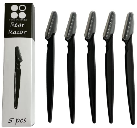 Unisex-Heckrasierer – Rasieren und entfernen Sie sicher Haare im Hintern, keine Schnitte, Beulen, Kerben, Intimform-Rasierer und Dehobel, 5 Stück pro Box