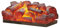 Chimenea de Vapor de Agua Chimenea Falsa Llama de simulación 3D 13.8 pulgadas Registros de chimenea eléctrica Mini Chimenea Insertar Calentador de registro 8W Centro decorativo de chimenea ornamental