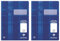 Clairefontaine 331025C - Heft ideal für die Schule, DIN A4, 16 Blatt, 90g, Lineatur 25 liniert mit Rand, Blau, 1 Stück (Packung mit 2)