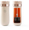 HAILASRE Cafetière à pression française de voyage 12 oz Cafetière française portable Tasse à café en acier inoxydable idéale pour le camping et les voyages
