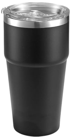 Furtryvl Isolierbecher aus Edelstahl, Thermobecher aus Edelstahl | 20oz Reisebecher mit Deckel | Wasserkaffeetasse, Thermobecher für Tee, heißen, kalte Getränke, Eisgetränke