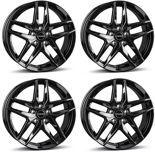 4x Borbet Felgen Z 8.0x19 ET32 5x112 black glossy kompatibel mit Audi A4 A5 A6 A7 A8 S4 S5 S6 S7 S8