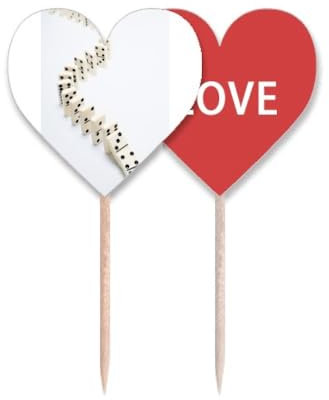 Dono Pai Gow - Palillo de dientes con diseño de corazón y bandera