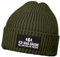 MoonWorks® Herren Beanie mit Patch Strickmütze mit Spruch Ich mag Bäume -die halten die Fresse Aufdruck Lustig Mütze Männer Oliv Unisize