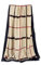 Damen schal fein seidig groß 180 x 90 cm Kariertes Rot Braun-Beige. Halstuch Tuch für Frauen. Kopftuch Halstuch Schal. Seidenschal Elegante
