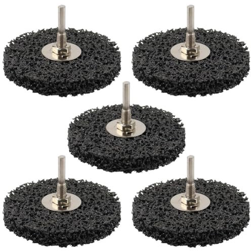 Cpolebev Paint Stripper Wood, 5PCS Effective Paint Remover for Metal, 4 in Quick Change Paint Eater As Rotary Disc or As A Brush