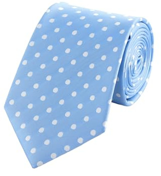 WANYING Herren 8cm 3,15 Klassische Krawatte mit Tupfen Allover Binder Schlips Formelle Business Hochzeit Feiertage Alltag Länge 148cm - Gepunktet
