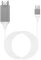 QASVOU 2pcs 4K@30Hz USB C To HDMI-compatible Video Cable 1080P Type C 3.1 HDTV Cord(White)