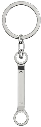 DONWOIE Wrench Keyring, Spanner Tool Keychain Bag Charms for Women | Cool Key Rings with Authentic Mechanic Design Gifts for Engineers Brother Friends Family Boys and Girls