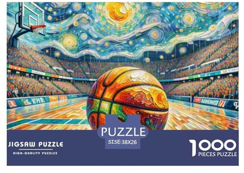 Basketball Puzzle 1000 Teile Für Erwachsene Und Kinder Ab 14 Jahren Clevere Rätsel Für Pädagogisches Spiel 38x26cm/1000pcs