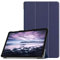 SATURCASE Custodia per Samsung Galaxy Tab A 10.5 (2018) SM-T590 T595, in pelle PU, pieghevole, con supporto e funzione Sleep/Wake automatica (blu scuro)