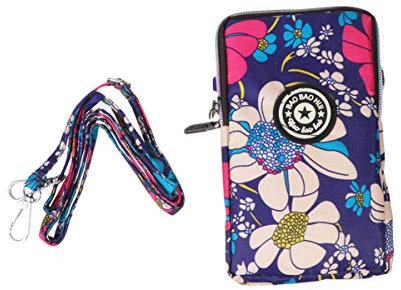 FENICAL 1 unid bolsa para teléfono con cremallera soporte cuello colgantes bolso de moda para viaje de compras