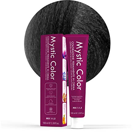 Mystic Color, Corrector del Color Ceniza para Cabellos Teñidos, Crema Matizadora Profesional de Larga Duración con Queratina Hidrolizada, Aceite de Argán y Caléndula, 100 ml