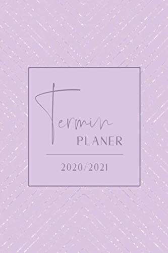 Terminplaner 2020/2021: Kalender 18 Monate • Jul. 2020 bis Dez. 2021 Planer, Wochenkalender • 1 Woche auf 2 Seiten • Perfekt zum Mitnehmen • Lila Silber Design