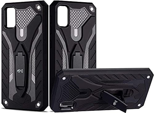 Max Power Digital Funda para móvil Samsung Galaxy A51 con Soporte Diseño Armadura Resistente Elegante Carcasa Antigolpes Híbrida Blindada Reforzada Dura Armor Case (Samsung Galaxy A51, Negro)