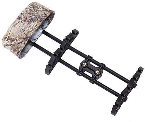 Huntingdoor Anbauköcher Schnellverschluss Halterung Bogenköcher für Compoundbögen und Armbrüste Pfeilköcher Köcher für 5 Pfeile Schwarz/Camo (Camo)