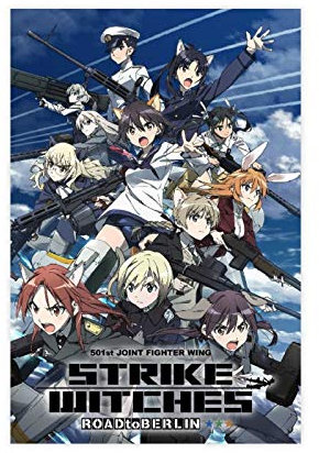 Anime Strike Witches Leinwand-Poster, Schlafzimmer, Dekoration, Sport, Landschaft, Büro, Raumdekoration, Geschenk, 50 x 75 cm, ohne Rahmen