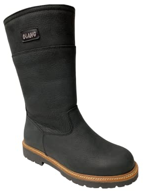 OLANG SCARPE STIVALI STIVALE DONNA INDIANA BTX PELLE ORIGINALE 81 NERO ORIGINALE Taglia 38 Colore Nero