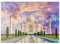 MyPuzzle Blick auf das Taj Mahal im Licht des Sonnenuntergangs mit Spiegelung im Wasser - Premium 500 Teile Puzzle - MyPuzzle Sonderkollektion von Puzzle Galaxy