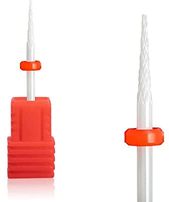 Natury Nails Fresa de Cerámica para Torno de uñas. Broca de Cerámica. Manicura Rusa, Esmalte Semipermanente. Uñas Acrílicas y Gel (Grano Fino)