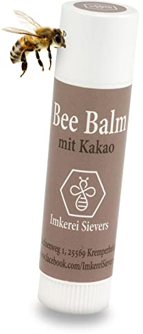 Nordbienchen® Bee Balm Lippenpflegestift mit Kakao 5g – Natürliche Lippenpflege für Trockene Lippen – Imkerprodukt – Mit Propolis für Extra Schutz – Frei von Zusätzen