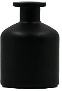 150 ml mattschwarzes Glas Diffusor Flasche rund ätherisches Öl Vorratsbehälter Duftglas Einweihungsgeschenke