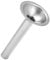 Tubo de relleno de salchichas de acero inoxidable, tubo de relleno Accesorio de embudo de acero inoxidable para relleno de salchichas manual, accesorio para molinillo de carne manual Diámetro 19 mm
