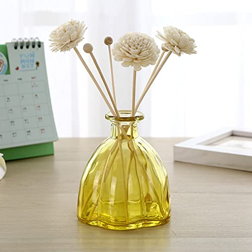 LIBOOI Reed Diffuser Bottles, Glass Diffuser Bottles Empty Decorative Vase Jars Oil Diffusers Container Fragrance Accessories for DIY Essential Oil Diffuser Gift