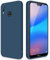 GiiYoon Hülle Kompatibel mit Huawei P20 Lite, Hochwertiges Liquid Silicone Case, Rundumschutz Handyhülle, Kratzfestes Weiches Mikrofaserfutter- Blau