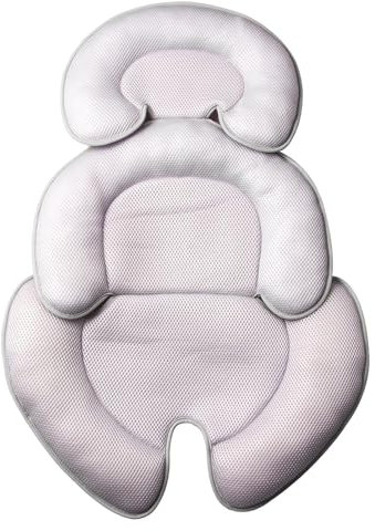 JINGAN Autositzstütze, 2-in-1-Unterstützung für Autositz, Nackenstütze, Gurtpolster, Einsatz für Babyschalen, Schaukel, Hüpfkissen