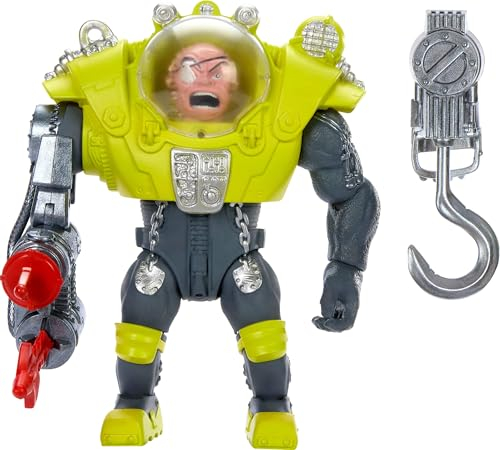 Mattel Street Sharks Actionfigur mit federfeuertem Speerpistolen-Zubehör, Dr. Piranoid Sammlerstück, inspiriert vom TV-Bösewicht der 90er Jahre, 15,2 cm