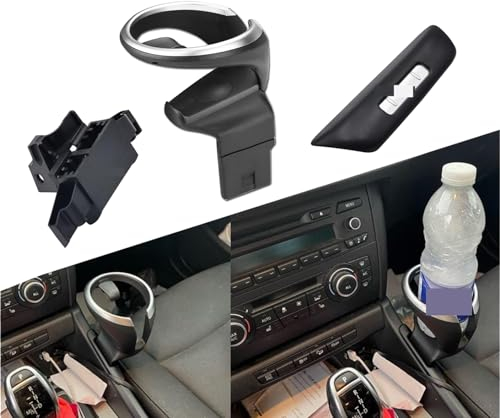 Getränkehalter Dosenhalter Mittelkonsole mit Münzbox Schwarz für B-MW 128i 135i X1 E82 E84 E88 51169144632 51160443082