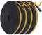 Flintronic Cinta Selladora Espuma, 20M Burletes Puertas Tira de Sellado, 10mmx6mm, Espuma Burlete Adhesivo de Alta Densidad, para Anti Frío, Aislante, Ruido y Colisión(Negro)