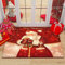 Weihnachten Fußmatte, Weihnachtsmatten, Weihnachtsteppich Matten, Weihnachten Home Tür Fußmatten, Rutschfest Waschbar Weihnachtsteppich, Fußabtreter für Wohnzimmer Schlafzimmer Badezimmer Küche