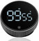Küchentimer, 2024 Neu Intelligenter Kurzzeitwecker, Intelligenter Digitaler Produktivitätstimer, Eieruhr Pomodoro Timer Eieruhr Digital für Kochen Fitness Backen Lernen (1, Schwarz ohne Ring)