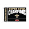 Team Sports America NFL New Orleans Saints Multi-Win Superbowl Champions 7,6 x 12,7 cm Flagge für draußen mit Ösen, für drinnen und draußen, robuste Flagge und Banner, funktioniert mit Fahnenmast für