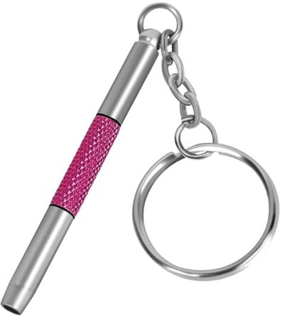 UNEAK - Eyeglass Screwdriver Repair Kit Pink Precision 3 in 1 Mini Screwdrivers Set Keychain Glasses, Sunglasses, Sunglass, Watch, Electronics, Eyeglasses, Flat Head, Phillips, Hex