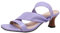 XIEPP Ciabatte da donna con tacco, comodi sandali con tacco a blocco, punta aperta, punta quadrata, pantofole estive, Lilla, 48 EU