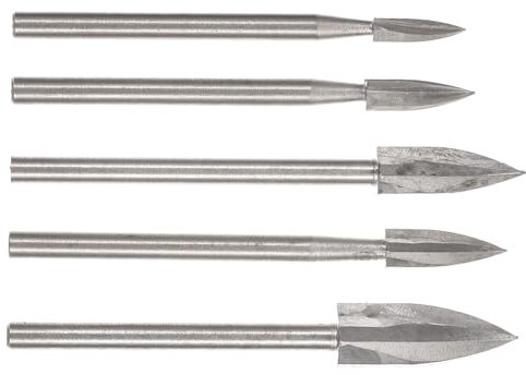 1 Set Punte da Incisione Acciaio Ad Alta per Falegnameria Utensili Elettrici per Intaglio e Incisione Confezione