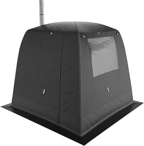 Isolierte eisangelhütte Outdoor Camping Platz Herd Cube Isolierte Sauna Winter EIS Angeln Zelt