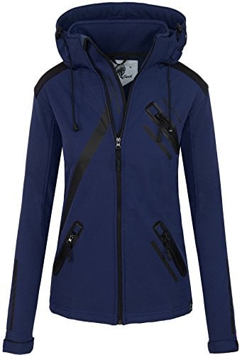 Rock Creek Softshelljacke Damen Outdoor D-371 | Wasserabweisende Übergangsbekleidung, funktionale Wanderjacke für Frauen, Camping, Freizeit und wechselhaftes Wetter