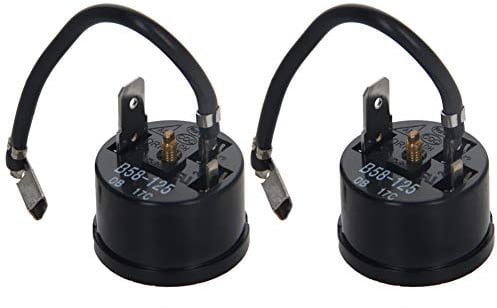 Othmro Compressor Protector Refrigerator Thermal Overload Protector 1/4HP 180W Compressor Replacement Part with Protective Cover 2pcs